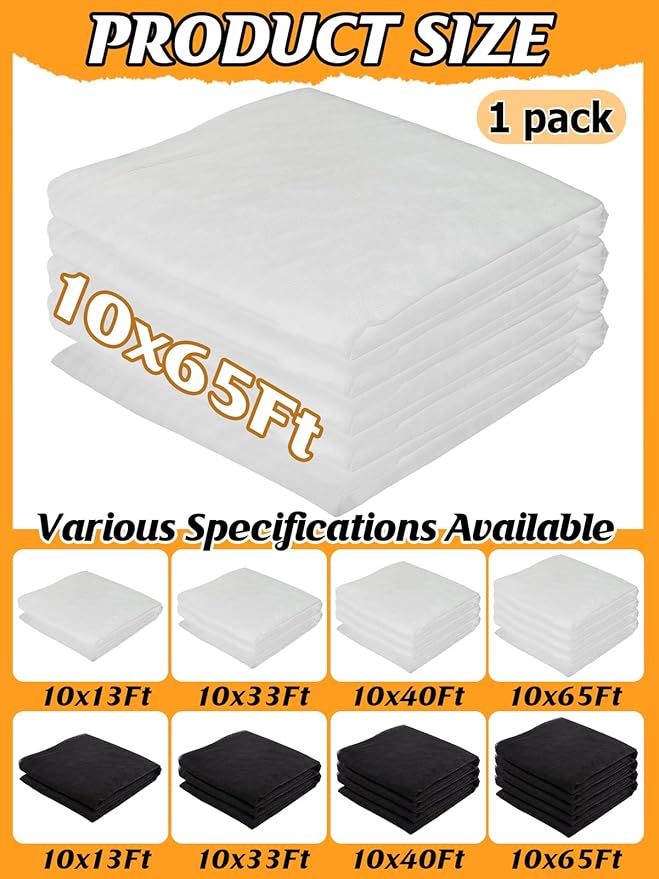 Mosquito Net for Patio - 10Ft x 65Ft for Each Garden Mesh Screen Barrier, Super Dense Patio Netting for Balcony Porch Umbrella Fruit Tree Gazebo Canopy RV Camping, White