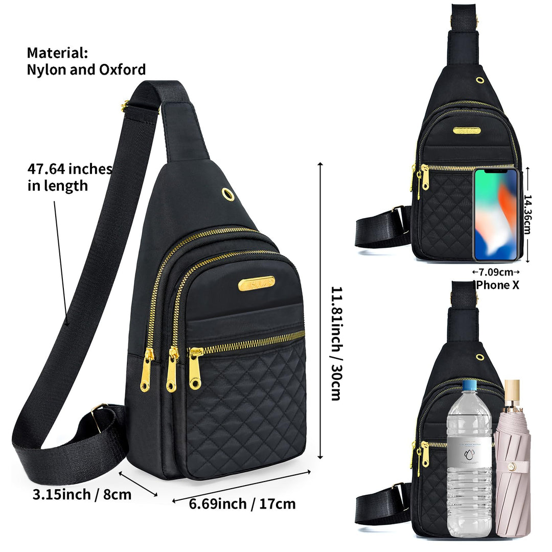 Aisijimo Small Sling Bag For Women Men Casual Crossbody Sling Backpack