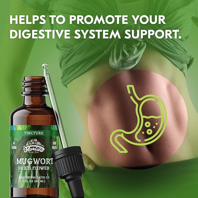 Mugwort Extract Liquid Drops – Organic Relaxation, Sleep Support Drops – Natural Mugwort Tincture - Made in USA - 2 Fl Oz