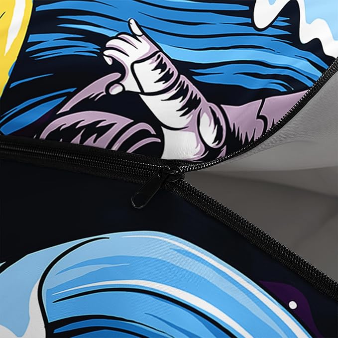 AILONEN Boys Sports Camping Sleeping Bags,Lightweight & Waterproof,3 Season Warm & Cool Weather,Black Player Basketball Sleeping Bags for Kids Adults,Travelling,Outdoors