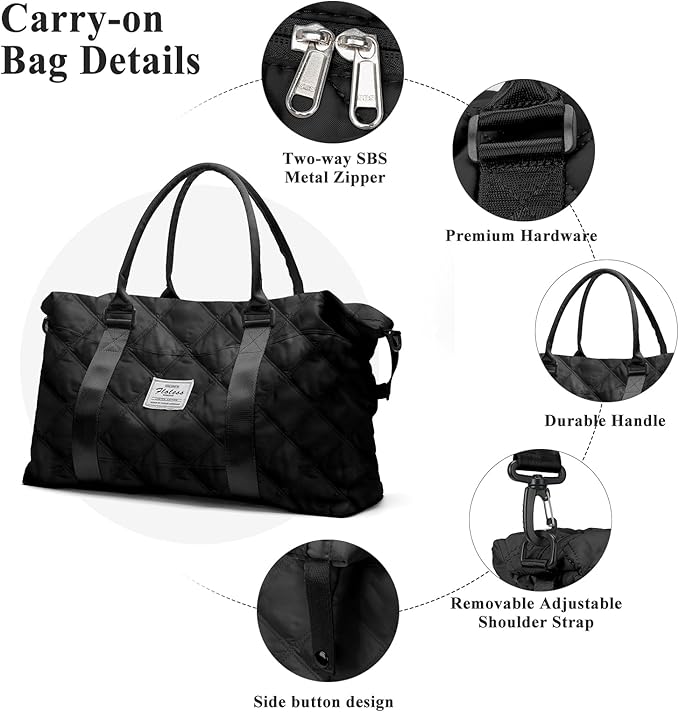Travel Duffel Bag,Sports Tote Gym Bag,Shoulder Weekender Overnight Bag for Women