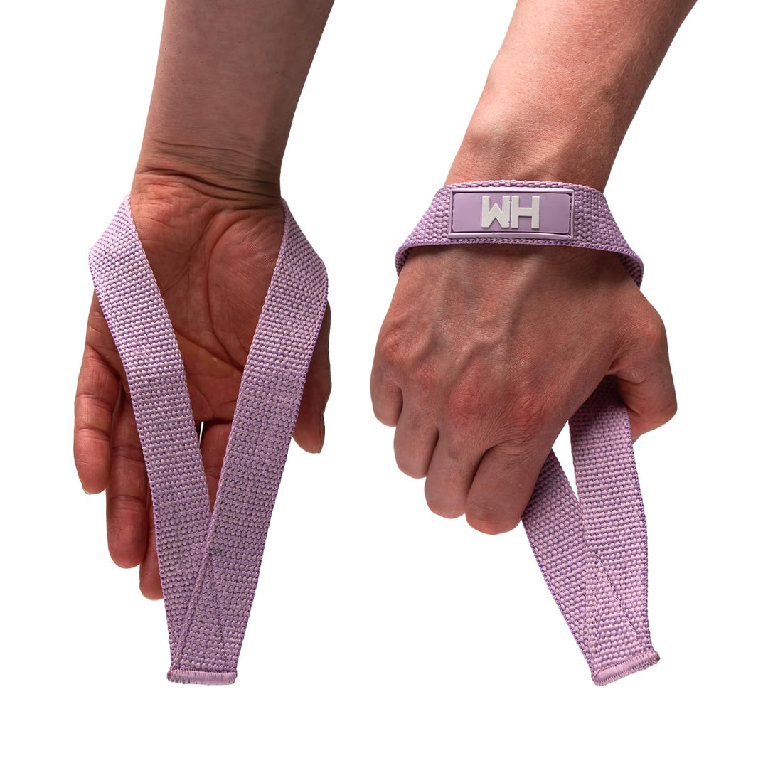 Weightlifting House lifting Wrist Straps - Hand Wraps for Olympic Lifting, Snatch, Pulls, and Deadlift straps. Weight lifting wrist wraps, gym accessories for women and men, Straps for weight lifting. (Lilac)