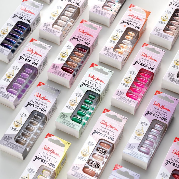 Sally Hansen Instant Cuticle Remover | Press-On Nails Set with Glue & Tabs