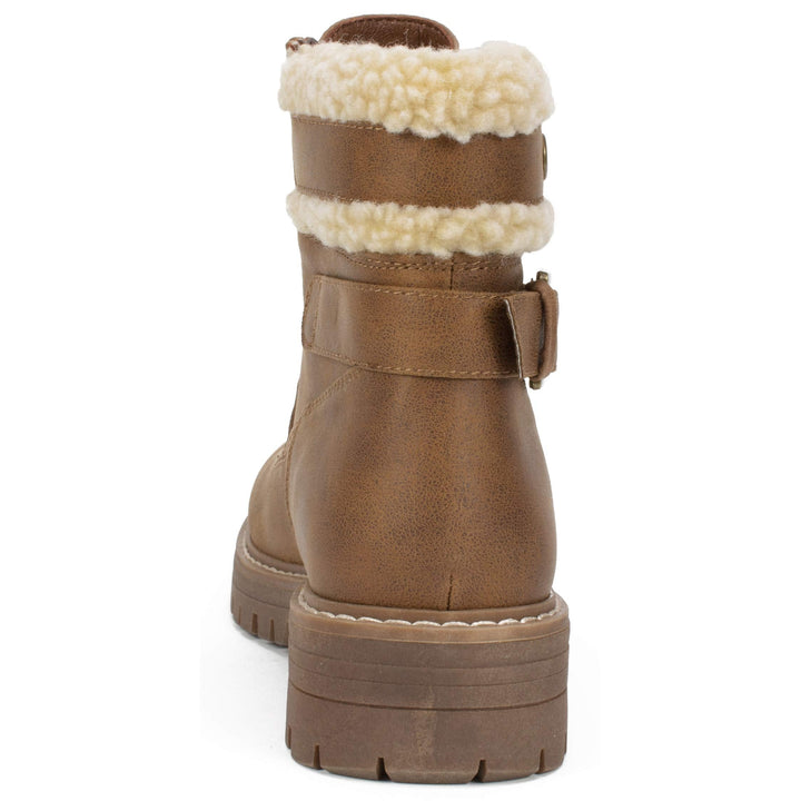 CLIFFS BY WHITE MOUNTAIN Shoes MELDON Women's Boot, NATURAL/FABRIC, 10 M