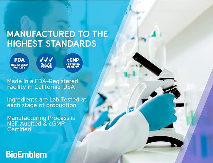 BioEmblem Turmeric Curcumin Supplement with BioPerine | Joint Support & Heart Health | with Organic Turmeric Powder & 95% Curcuminoids Extract | California Made, Non-GMO, 30-Day Supply