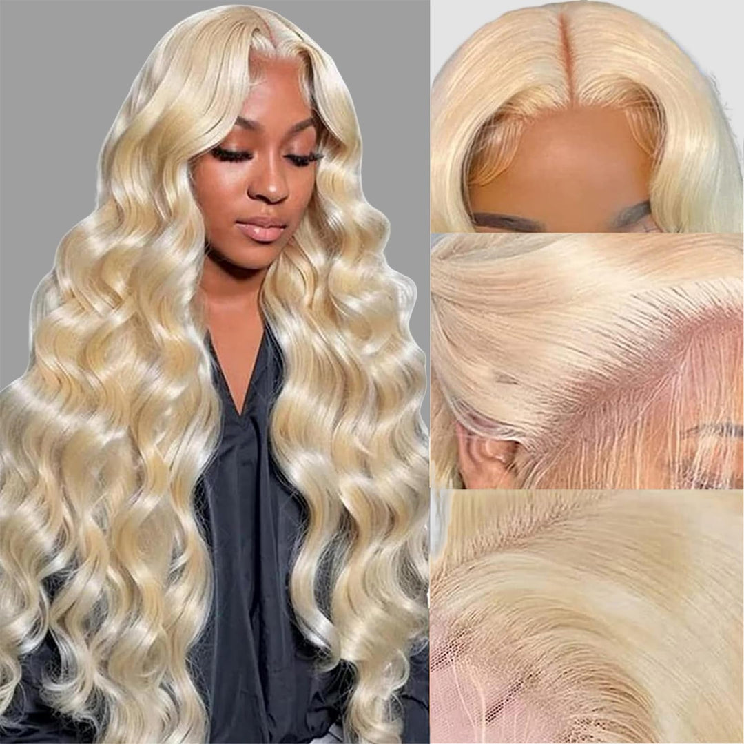 613 Lace Front Wig Human Hair 4X4 Hd Transparent Body Wave Lace Closure Wigs Human Hair Pre Plucked With Baby Hair Guleless Wigs