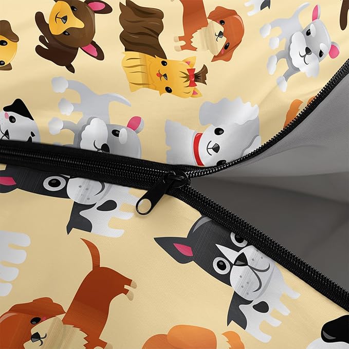 AILONEN Cartoon Fox Camping Sleeping Bag for Boys Girls Adults,Lightweight & Waterproof,3 Season Warm & Cold Weather,Portable,Kawaii Fox Printed Sleeping Bag,Traveling,Camping,Hiking