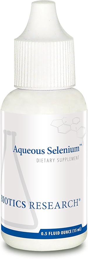 Biotics Research Aqueous Selenium Liquid Formula, 95 mcg Selenium Drop, Thyroid Gland Function, DNA Production, Cognitive Health, Potent Antioxidant 0.5 Fluid Ounces