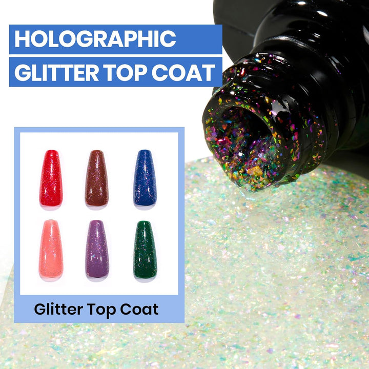 Beetles 23-Pc Glitter Gel Nail Polish Set | Brown, Pink, Blue, Green | UV Soak Off