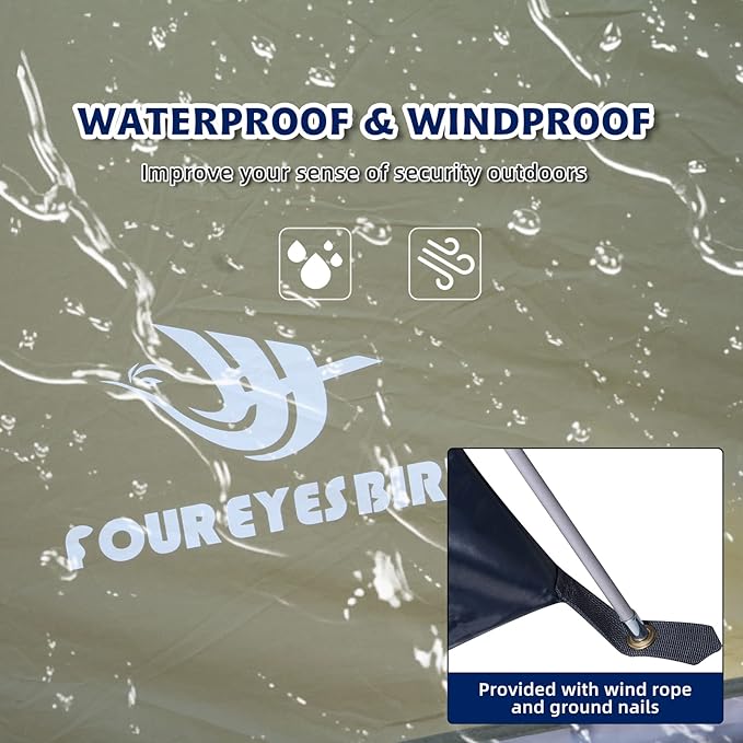 7.2 × 4 × 4 Feet Single Backpack Tent, Waterproof Camping and Hiking Tent can be Used by One Person, Light and Durable