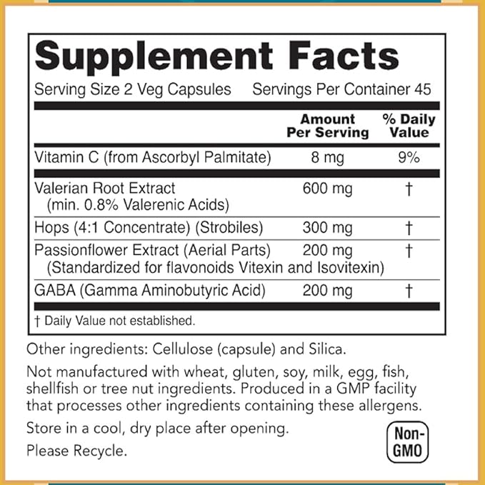 Baar Dozy-Doze, 90 Vegetarian Capsules