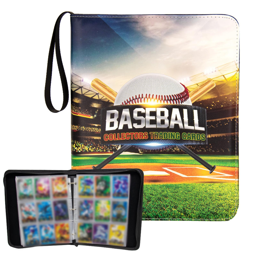 MaoKea Card Binder For Card 9-Pocket Sleeves with 900 Cards Holder,Game Collection Binder Card Holder Of Fit for TCGcard album,game card Yugioh Trading Sports Cards (9 Pocket Baseball 4)
