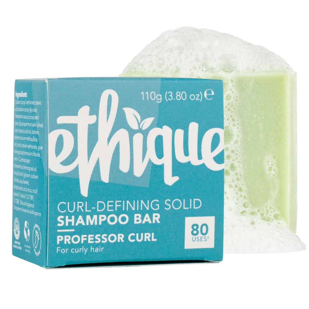 Ethique Curl Defining Solid Sulfate Free Shampoo Bar For Curly Hair - Professor Curl - Vegan, Eco-Friendly, Plastic-Free, Cruelt