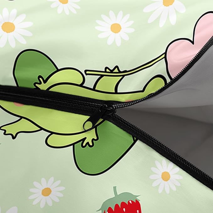 AILONEN Kids Floral Cat Camping Sleeping Bags,Lightweight & Waterproof,3 Season Warm & Cool Weather,Kawaii Kitten Sleeping Bags for Girls Adults,Travelling,Outdoors