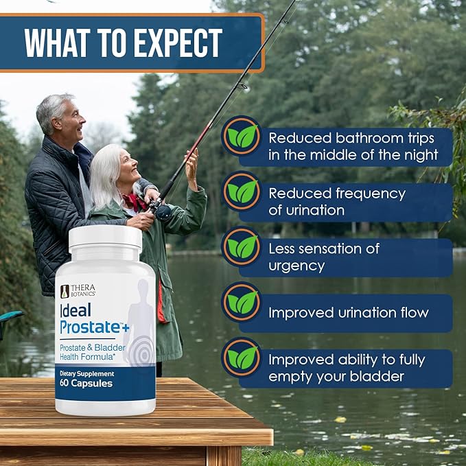 Advanced Men's Prostate Support by Ideal Prostate Plus with Saw Palmetto, Lycopene and More for Natural Relief