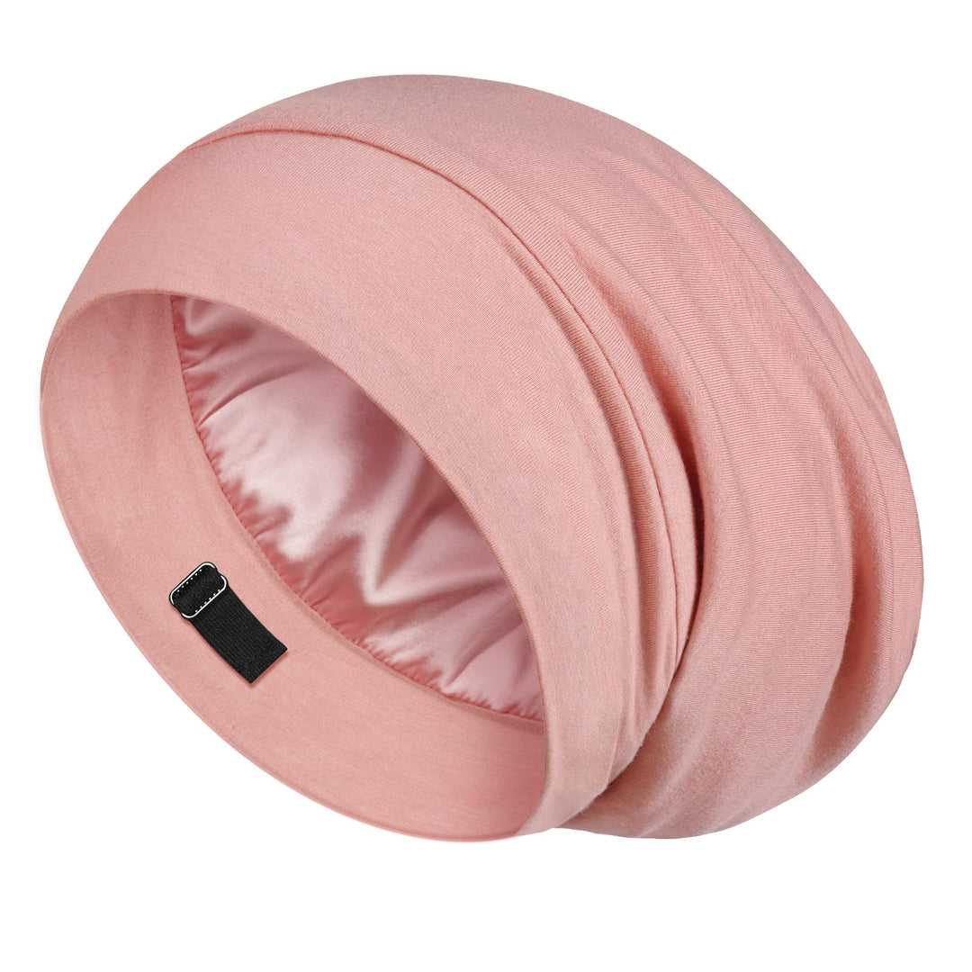 Lulusilk Mulberry Silk Bonnet For Sleeping Women, No More Frizzy Tangled Hair, Stay On All Night Silk Hair Wrap For Sleeping Wit