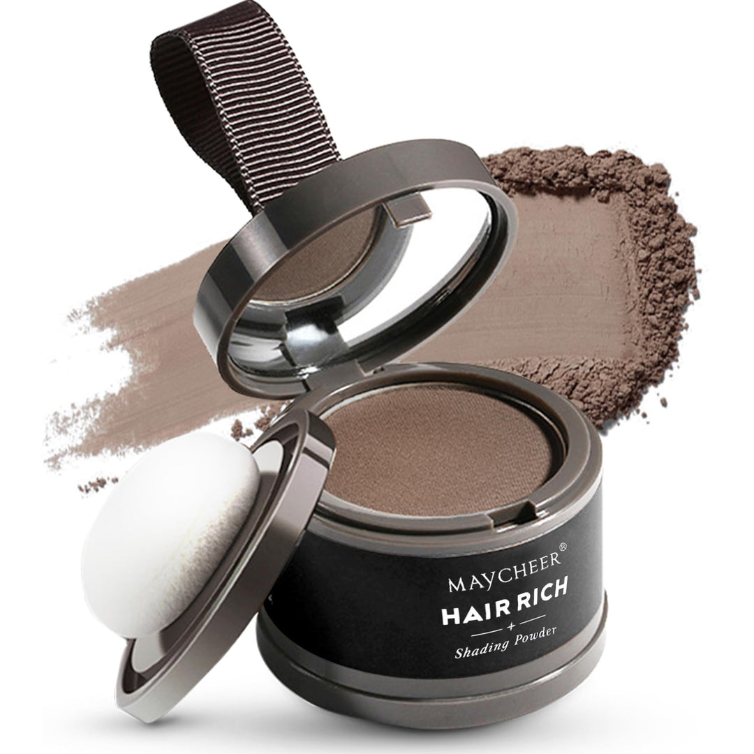 Maycheer Hairline Powder - Magic Root Cover Up - Hair Rich Hair Shadow - Gray Hair Coverage Touch Up Hair Powders for Women & Men (Smoke Ash, 0.14 Ounce (Pack of 1))