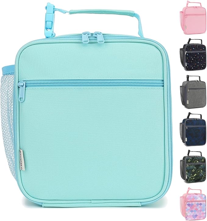 Lunch Box for Kids Boys Girls Men Women, Insulated Small Soft Cooler Lunch Bag Kit for School Work Picnic Travel - Reusable Portable lunchbox, Green