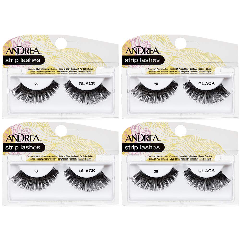 Andrea False Lashes Style 28 - Black 4 pairs