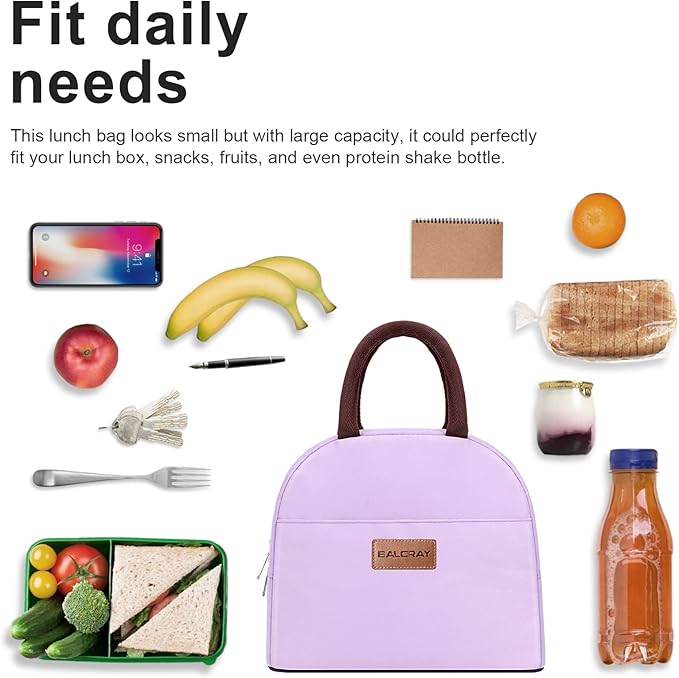 BALORAY Lunch Bag for Women Men Insulated Lunch Box for Adult Reusable Lunch Tote Bag for Work, Picnic or Travel