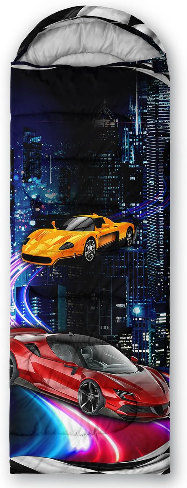 AILONEN Kids Floral Cat Camping Sleeping Bags,Lightweight & Waterproof,3 Season Warm & Cool Weather,Kawaii Kitten Sleeping Bags for Girls Adults,Travelling,Outdoors