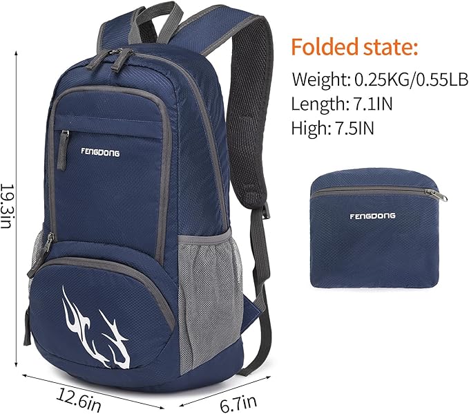 35L Lightweight Foldable Waterproof Packable Travel Small Hiking Backpack Daypack for men women