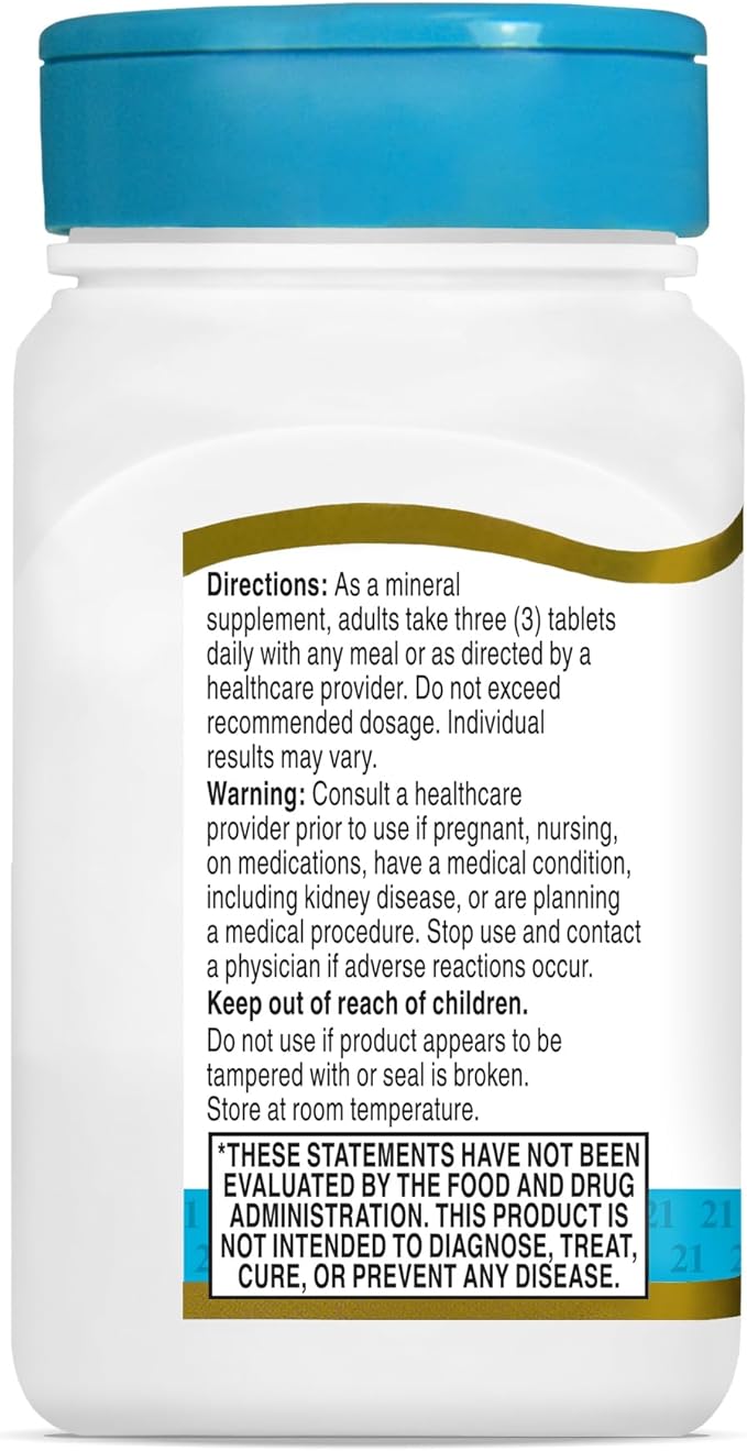 21st Century Cal Mag Zinc +D Tablets, 90 Count