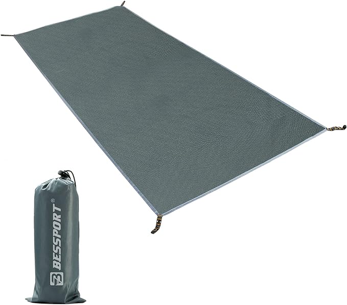 Bessport Tent Footprint for 1-2-3-4 Person Tent Waterproof Camping Tarp with Drawstring Carrying Bag for Picnic, Hiking and Other Outdoor Activities