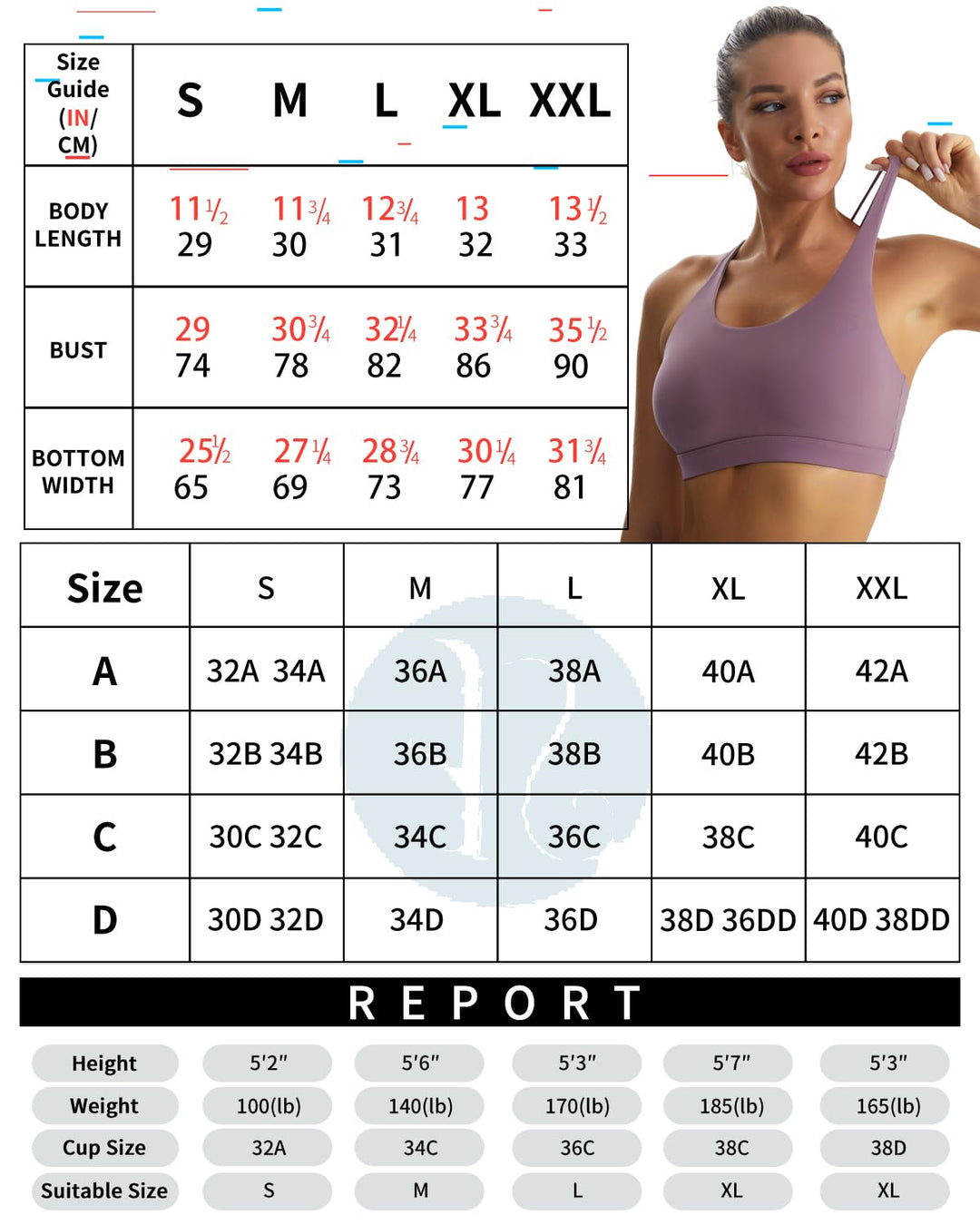 Sports Bras for Women,Padded Purple Sports Bra Tank Top Sexy Crisscross Back High Impact Longline Workout Yoga Bra(WX2934Purple,S)