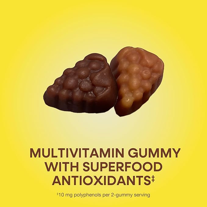 Nature's Way Alive! Women’s 50+ Daily Gummy Multivitamins, Supports Multiple Body Systems*, Supports Healthy Heart, Brain & Bones,* B-Vitamins, Mixed Berry Flavored, 130 Gummies (Packaging May Vary)