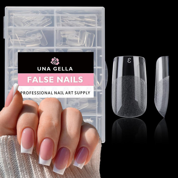 504Pcs Matte Soft Gel Toe Nail Tips | Full Cover for DIY Nail Extensions