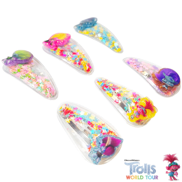 Luv Her Magical Confetti Hair Clips for Kids - 6pc Cute Character Charms Hair Accessories with Favorite Luv Her Characters, Ages 3+
