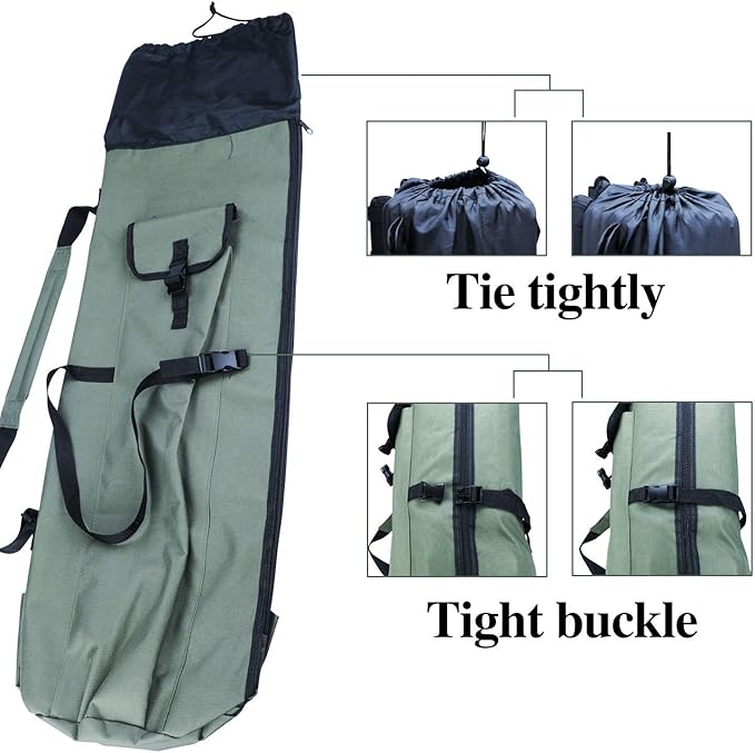 Sougayilang Folding Fishing Rod Case Organizer Pole Storage Bag Rod Reel Tackle Carrier Fishing Rod Bag Fishing Case
