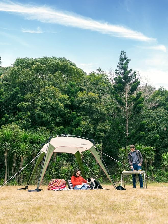 Sunwall for Instant Camping Canopy Shade Tent 8.2' X 8.2', Detachable Flap Sun Shade Side Wall Accessory to Block Sun, Wind, and Rain, 2 Pack Sidewall Only(Beige-2 pcs)