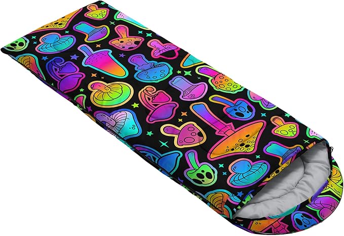 Axolotl Unicorn Sleeping Bag for Kids Boys Girls–Lightweight Warm Cold Weather Sleeping Bags,Waterproof Portable Sleeping Bag with Compression Sack for Camping Backpacking Outdoor Indoor