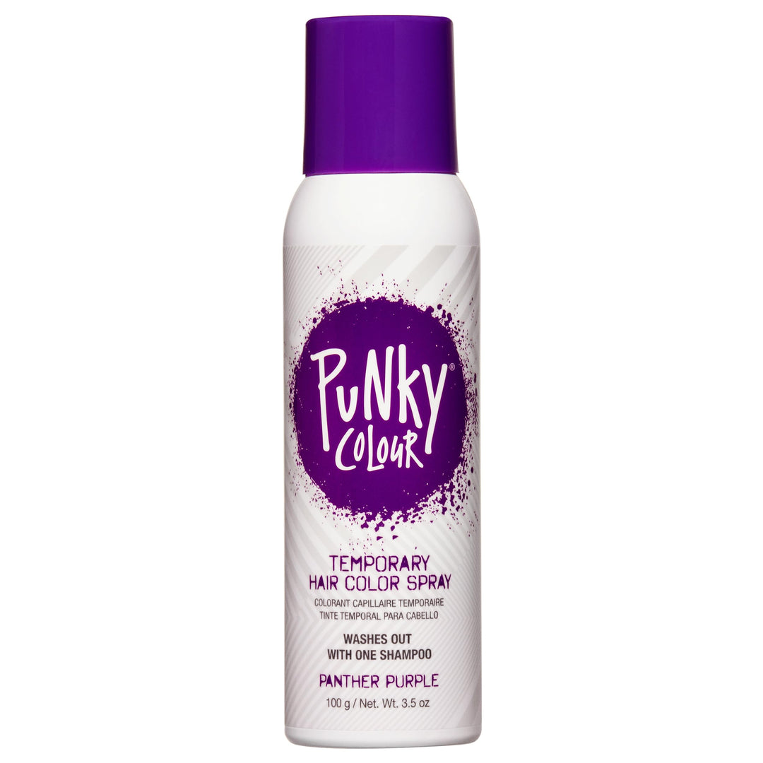 Punky Temporary Hair Color Spray-On, Panther Purple, Non-Damaging Instant Hair Dye, No Bleaching Needed, Non-Sticky, Washable and Leaves No Residue, 3.5 oz, 1 Pack