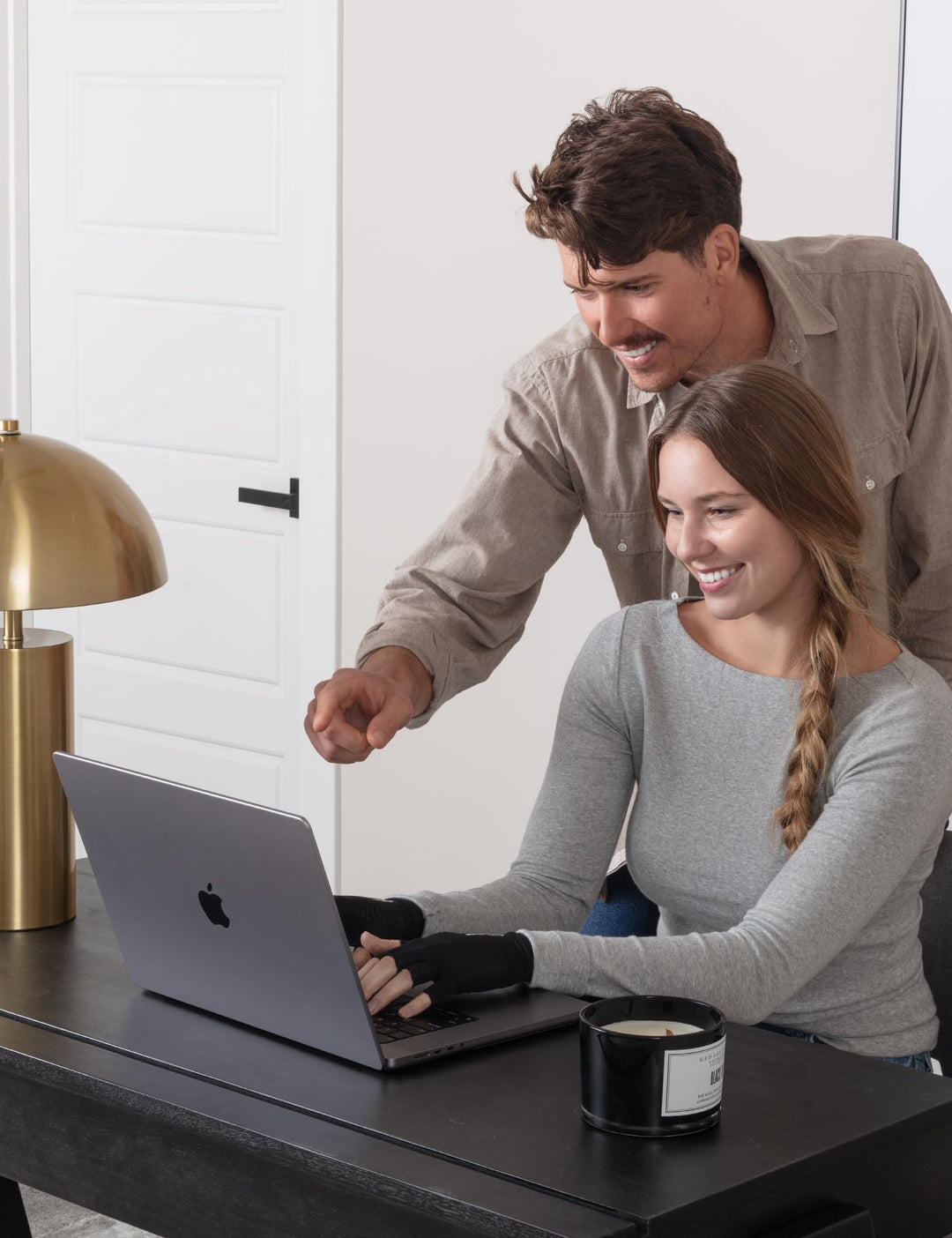 ComfyBrace Copper Infused Compression Arthritis Gloves for Hand & Finger Relief from pain/swelling caused by Rheumatoid Arthritis, carpal Tunnel, Tendonitis and Poor Circulation, Fits Men & Women