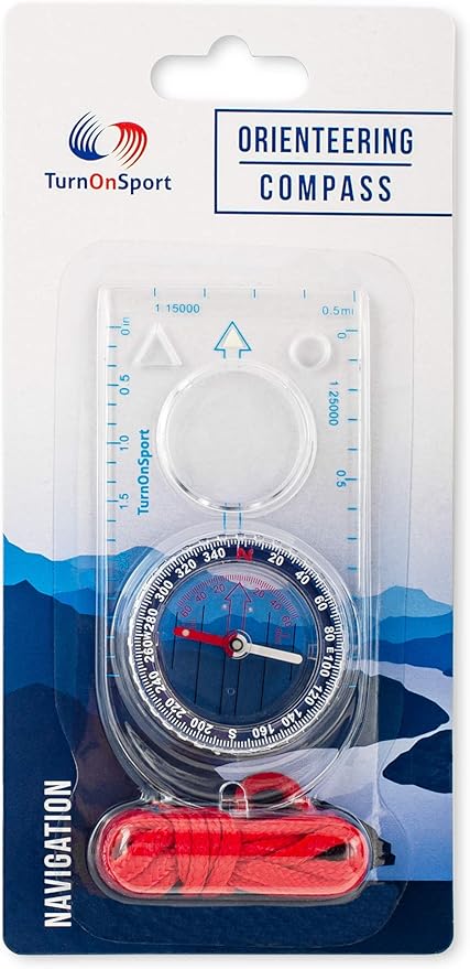 Orienteering Compass - Hiking Backpacking Compass | Advanced Scout Compass Camping and Navigation | Boy Scout Compass Kids - Children Compasses for Map Reading - Baseplate Compass Survival