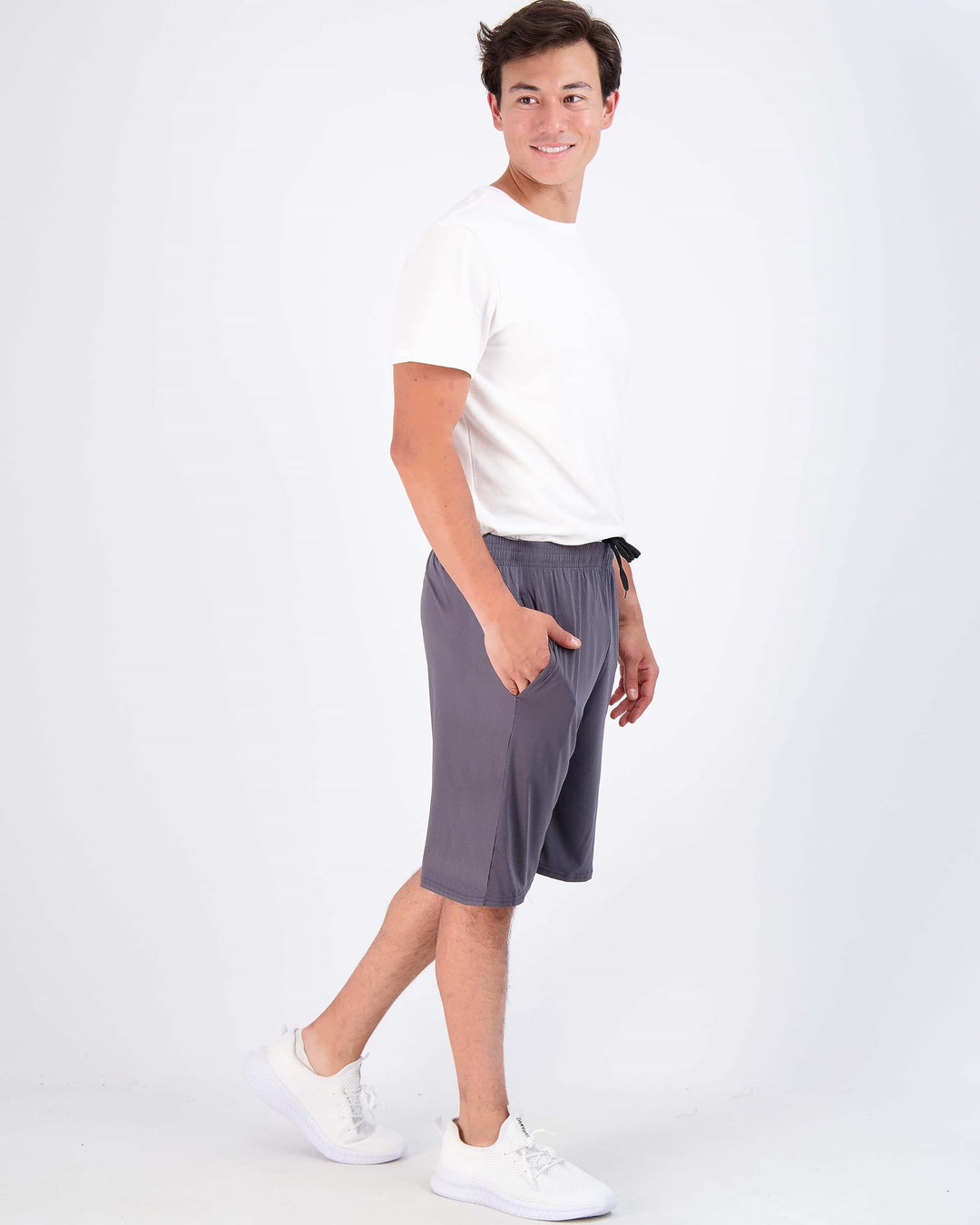 Real Essentials Mens Dry Fit Shorts Dri Active Wear Short Men Athletic Performance Basketball 9 Inch Inseam Sweat Tennis Soccer Running Essentials Gym Casual Workout Sports, Set 9, S, Pack of 5