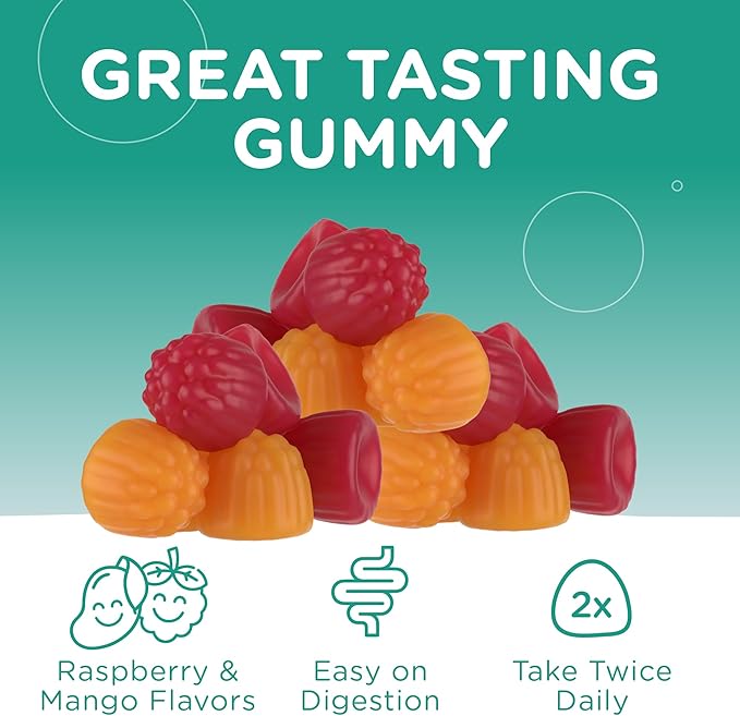 Zahler Chapter One Magnesium Gummies, Great Tasting Magnesium for Kids, Calm Kids Magnesium, Magnesium Gummies for Women and Men, Raspberry and Mango Flavored, Certified Kosher, (60 Flavored Gummies)