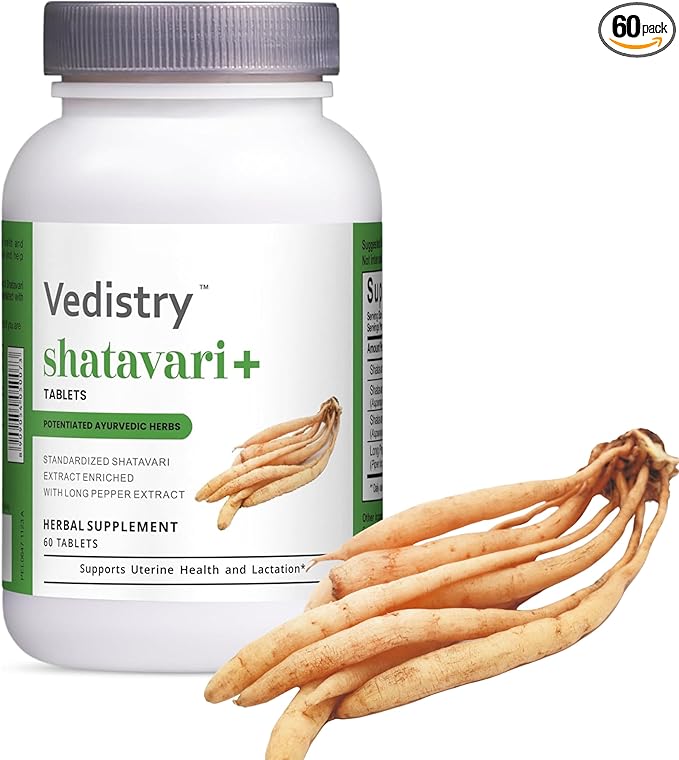 Shatavari+ 1100mg Tablets with Shatavari & Long Pepper | 60 Tablets | Supports Menstrual Health, Lactation, Hormonal Balance & Reproductive Wellness | Vegan Herbal Supplement for Women