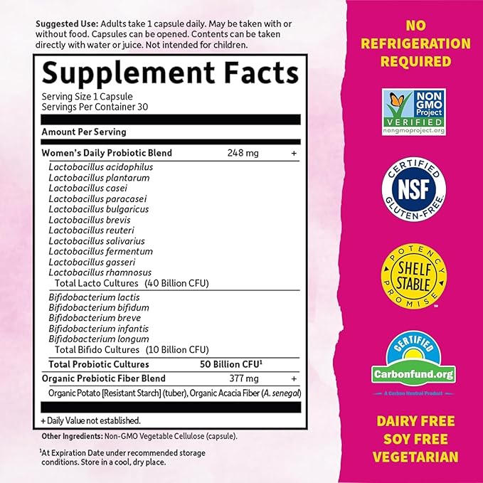 Amazing Grass Greens Blend Superfood: Super Greens Powder Smoothie Mix & Garden of Life, Dr. Formulated Women's Probiotics Once Daily, 16 Strains