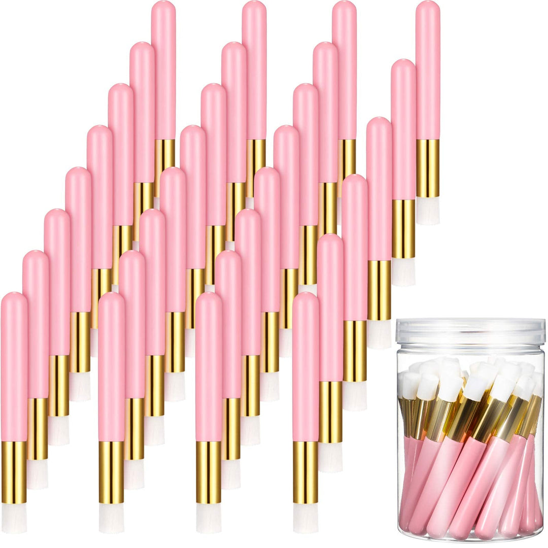 30 Pieces Lash Brushes For Cleaning Lash Shampoo Brushes Lash Brush For Eyelash Lash Brush With Container Blackhead Removing Bru