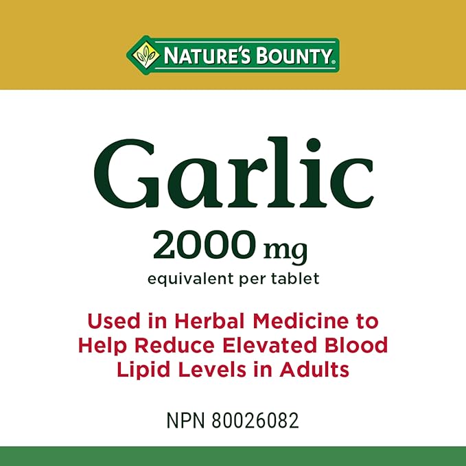 Nature's Bounty Garlic 2000mg, 200 Tablets