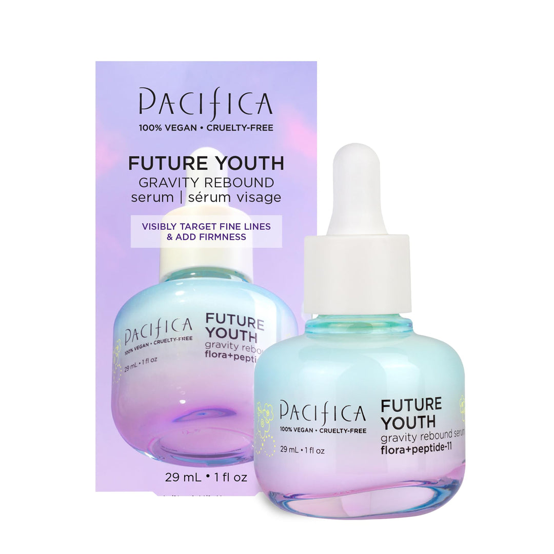 Pacifica Beauty Future Youth Gravity Rebound Serum, Skincare, Gel Serum, Fine Lines, Wrinkles, Anti Aging, Lightweight, Peptide