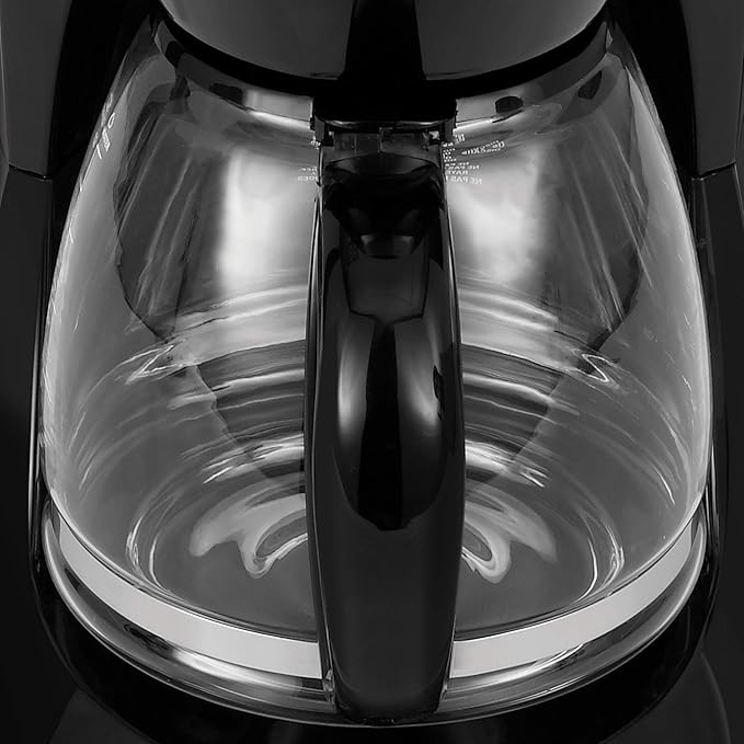 BLACK+DECKER 12-Cup Programmable Coffee Maker, DCM100B, Duralife Carafe, Easy-View Water Window, Removable Filter Basket