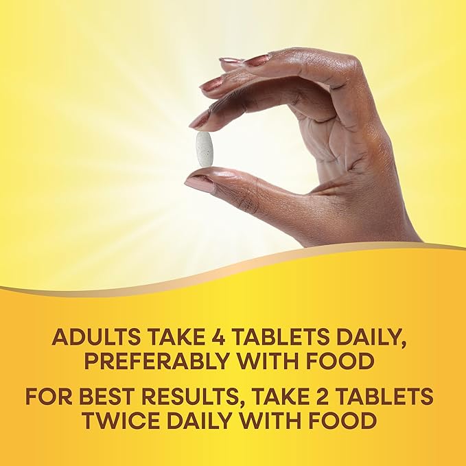 Nature's Way Alive! Calcium Max Absorption, Bone Support*, Plant Source Calcium, Vitamin D3 & K2, Magnesium, 120 Tablets (Packaging May Vary)