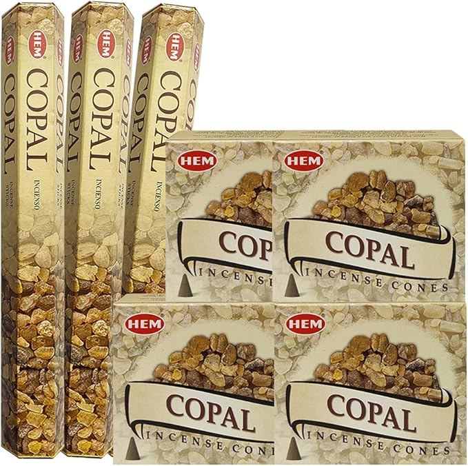 Copal Incense Sticks and Cone Incense Holder Variety Pack Bundle insence insense insienso