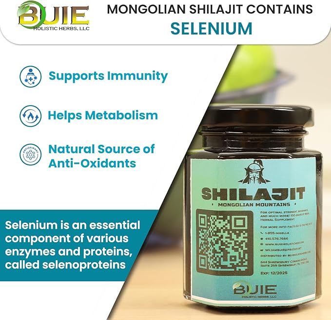 Buie Authentic Mongolian Shilajit | from Altai Mountains | Pure Shilajit Resin | Natural Source of Fulvic Humic Blend | Ayurvedic Rasayana Rejuvenation Herbal Supplement | 100 GMS (3.5 Fl oz)
