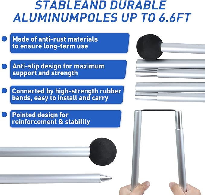 Beach Tent Pop Up Shade Canopy Sun Shelter UPF50+ with 2 Stability Poles/Carry Bag/Ground Pegs/Sand Shovel/Windproof Ropes Portable Outdoor Family Sunshade for Beach Camping(Turquoise,10×10FT)